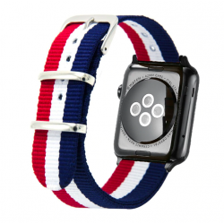 Woven Nylon Multi Color iWatch band